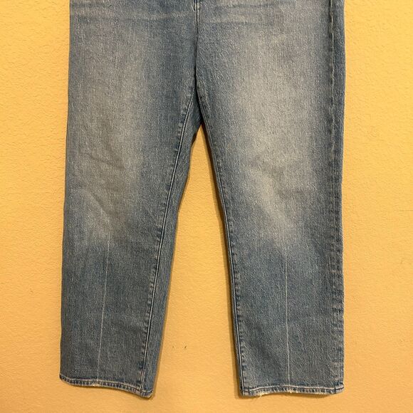 Madewell Curvy 90s Straight Jean Womens 29P Petite Light Wash Blue Stretch - Picture 5 of 9